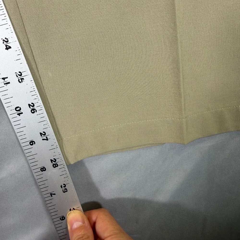 Adidas Golf Mens Khaki Performance Stretch Flat Front Pants 40x30 Golf Preppy